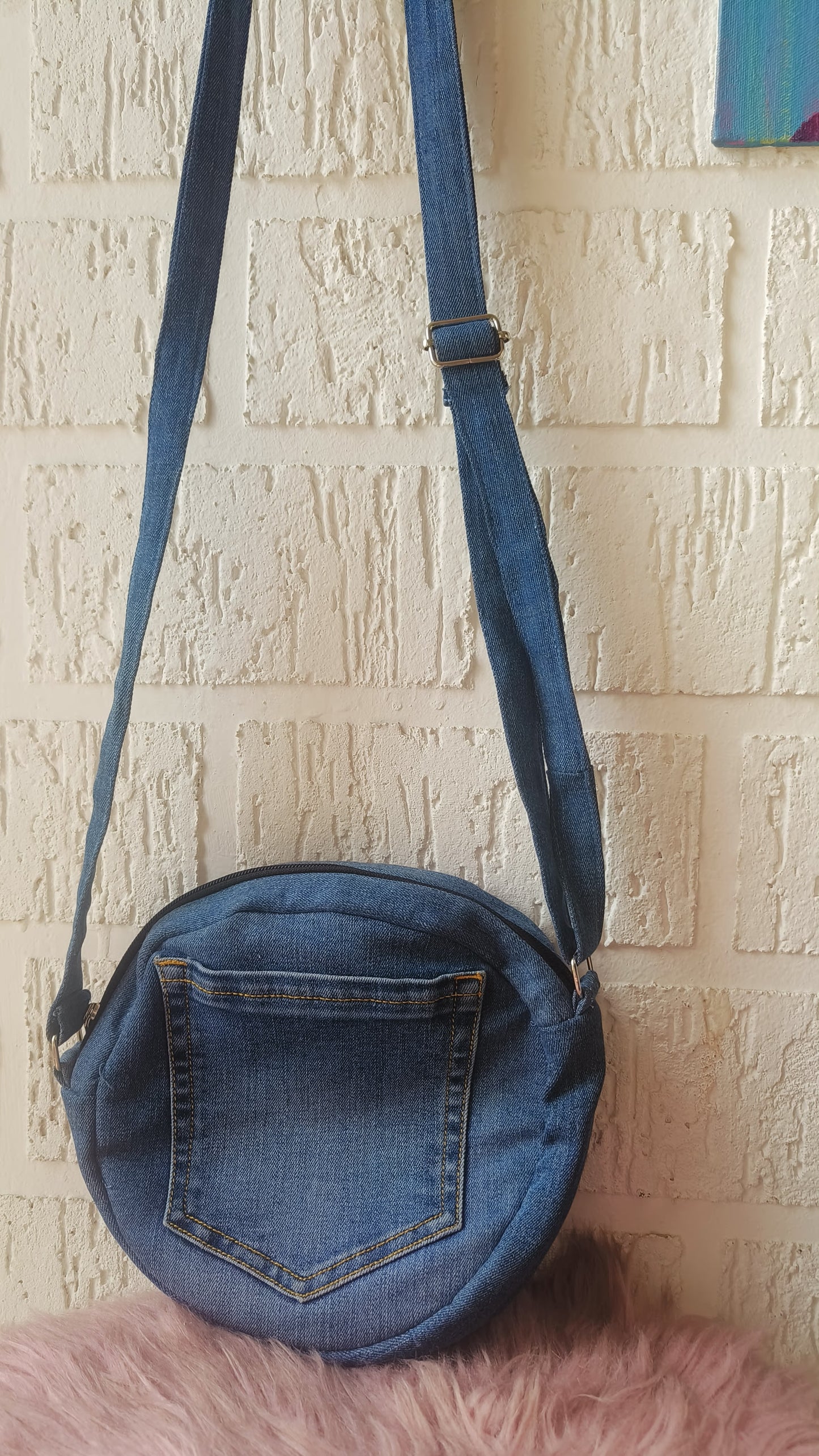 EcoSling Denim Shoulder Bag - Sustainable Style for the Everyday